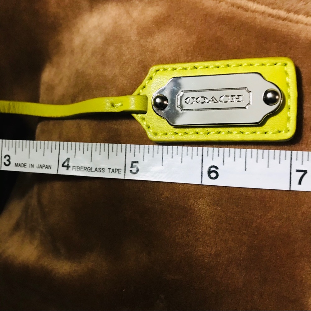 COACH hangtag- bright yellow